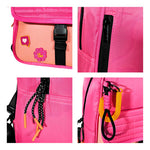Bolsa Mochilha De Costas Rosa Nylon Luluca Oficial Lulike LU2959PK