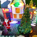 Vila De Natal Com Luz e Movimento 20cm 30405