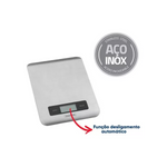 Balança Digital Tramontina Inox Para Cozinha Adatto Cinza