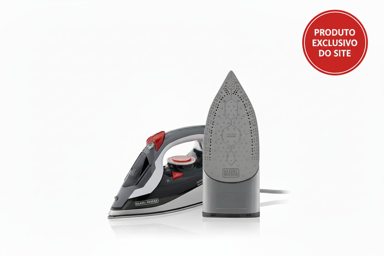 Ferro Passar Roupas Blackdecker Eletrico Antiaderente -220V - Loja Do Thor