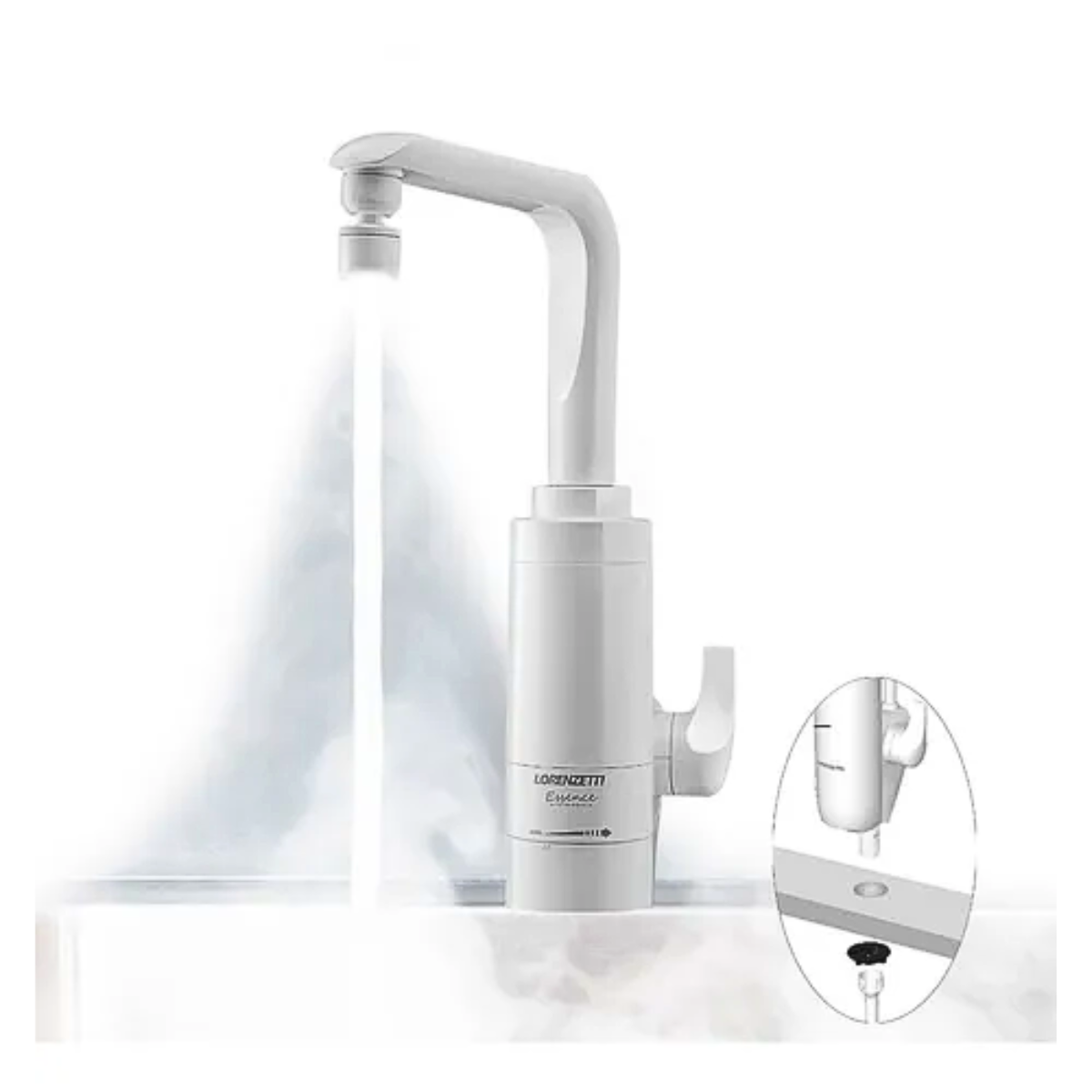 Torneira Eletronica Essence Mesa 127V  Branca - Lorenzetti