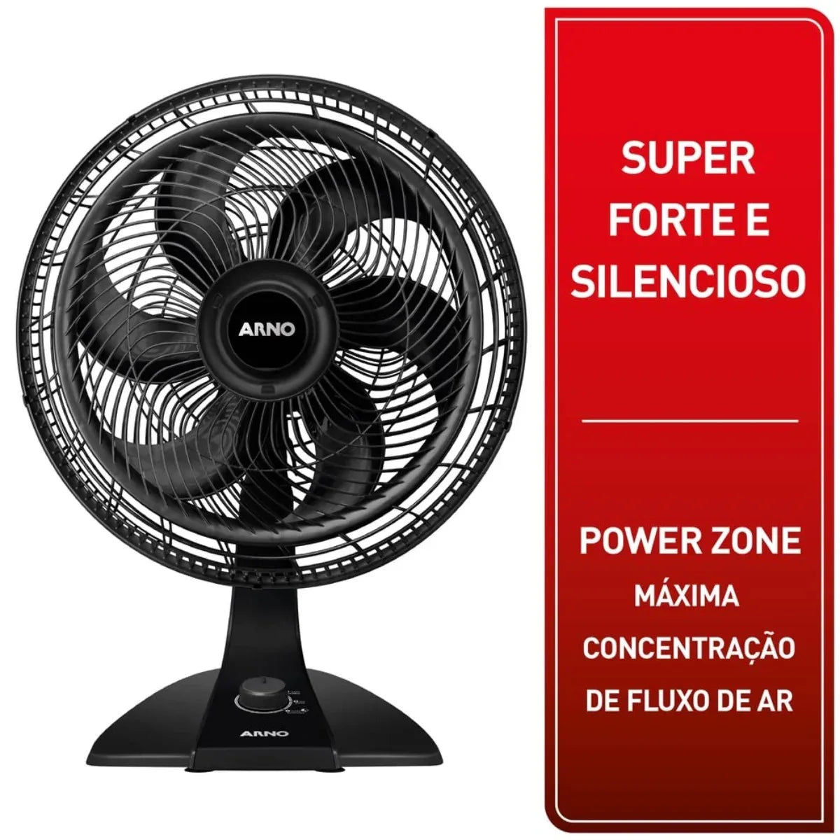 Ventilador De Mesa Turbo Force 2 Em 1 40Cm Preto Arno 127V - Loja Do Thor