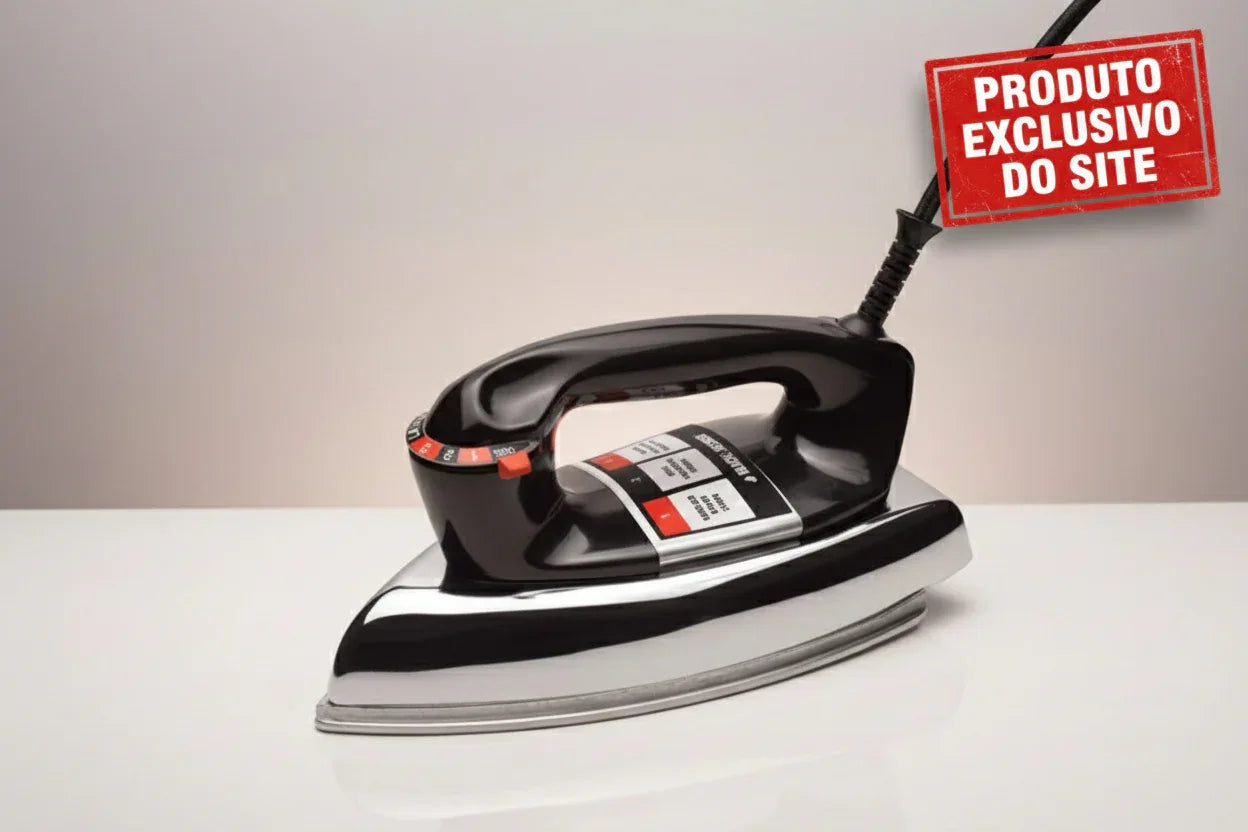 Ferro de Passar Roupa A Seco Black+Decker VFA 220v Preto - Loja Do Thor