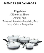 Jogo De Panelas 5 Pecas Aluminio Fundido Platinum Hercules - Loja Do Thor