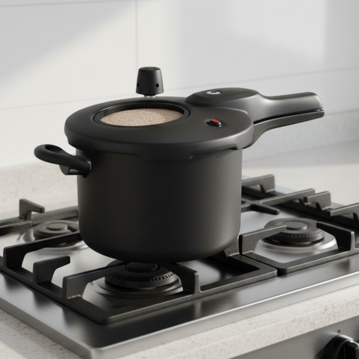 Panela De Pressão Visor Indução Preto 4,5 Litros -MTA