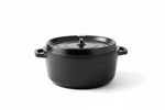 CACAROLA REDONDA 25,4X11CM 4,3L PA9000-24PR HERCULES NA COR PRETA - Loja Do Thor