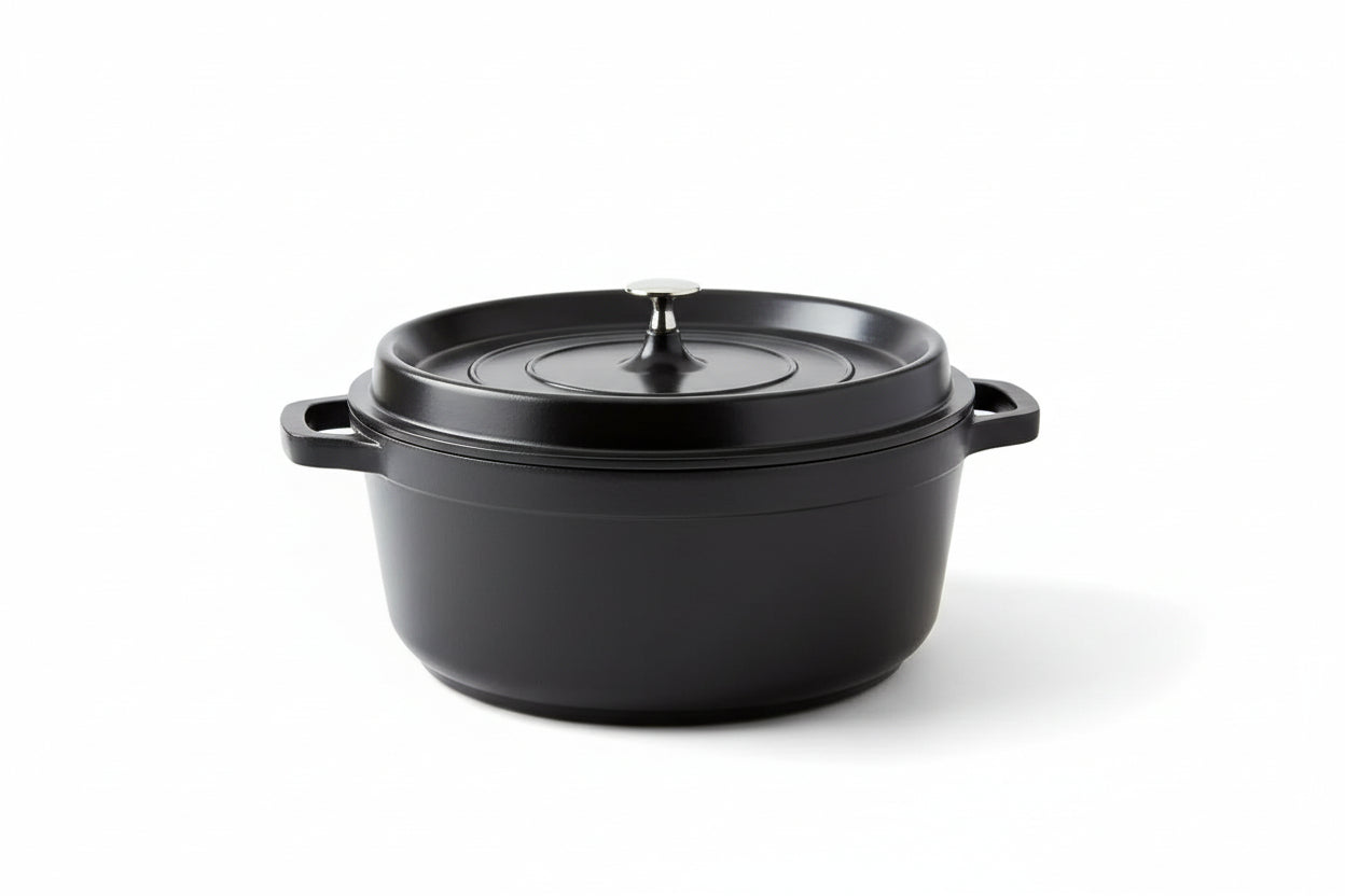 CACAROLA REDONDA 25,4X11CM 4,3L PA9000-24PR HERCULES NA COR PRETA - Loja Do Thor