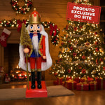 Boneco De Natal Quebra Nozes C/ Led E Som - Florarte - Loja Do Thor