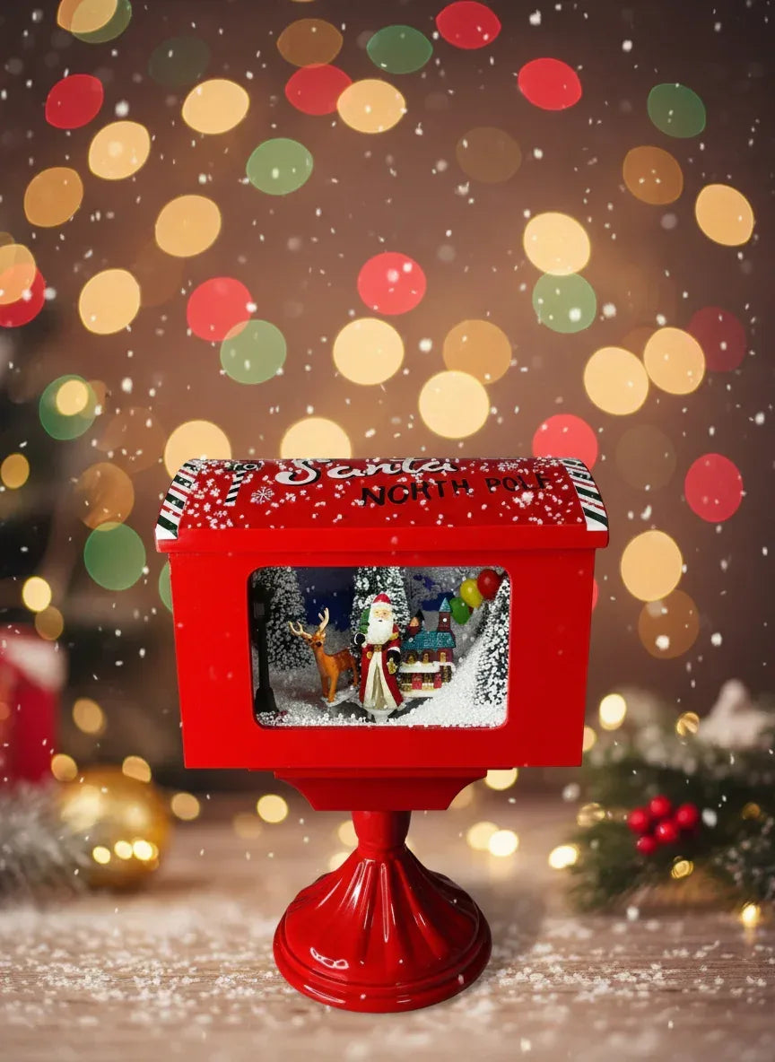 Mini Caixa Postal De Natal Com Som Luminoso Wincy NTD21022 - Loja Do Thor