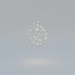 Argola Dupla C/ Figura Rena 80 LEDs Branco - Global