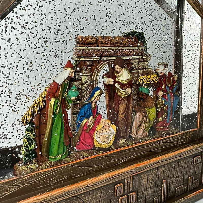 Laterna Presepio Musical e Led 22x25CM - Yangzi