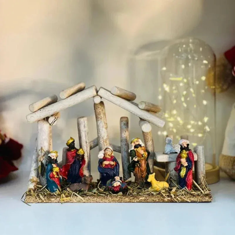 Presepio De Natal Poliresina 25 X 17Cm - Loja Do Thor
