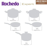 Jogo De Panelas 5 Pecas Chocolate Rochedo Expert - Loja Do Thor