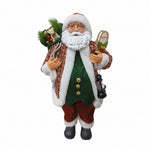 Papai Noel Sc Pres C/Colete Xadrez Vm/Vd 60Cm Magizi - Loja Do Thor