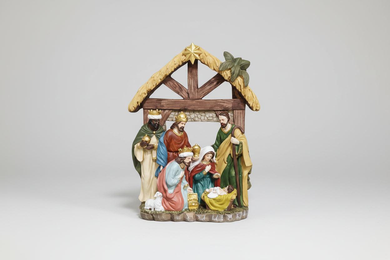 Sagrada Familia 34,5cm Em Resina Florarte 60028