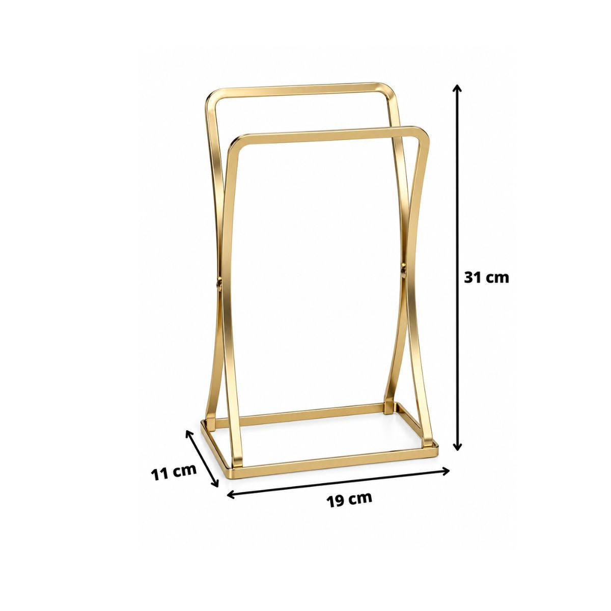 Porta Toalhas Dourado Fosco - Arthi 3222