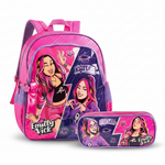Kit Mochila Escolar Costas e Estojo Emilly Vick 15602