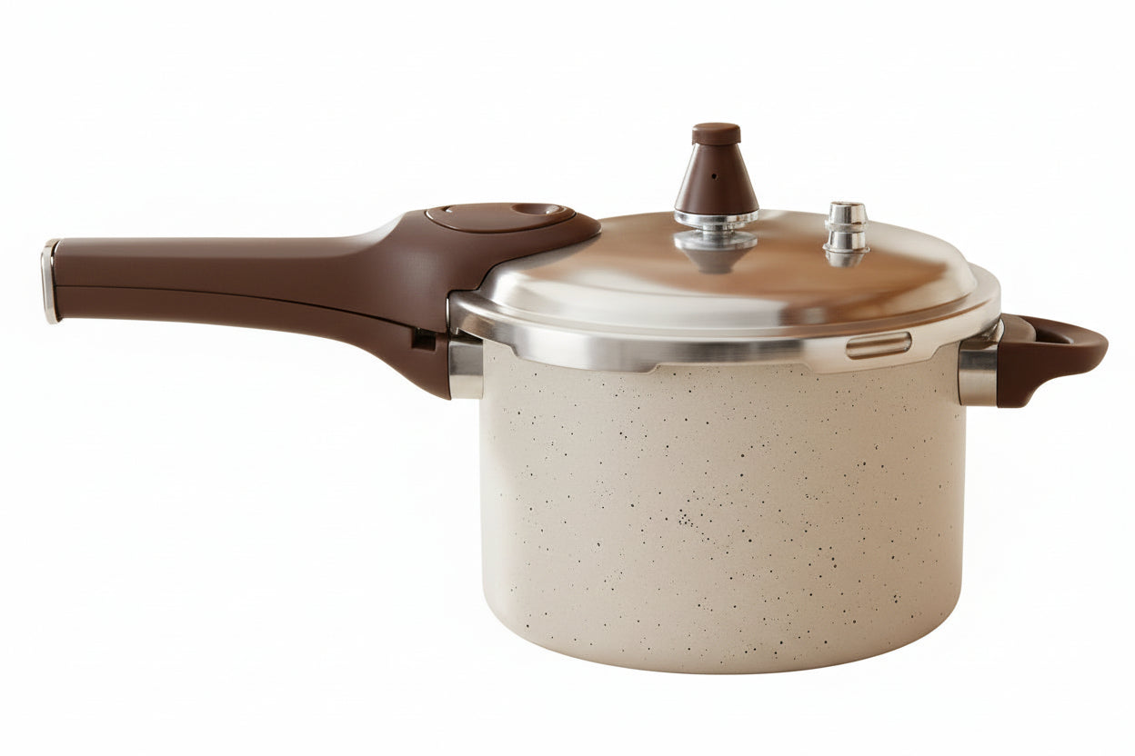 Panela Pressão Antiaderente Brinox Pressure 4,2L Vanilla - Loja Do Thor
