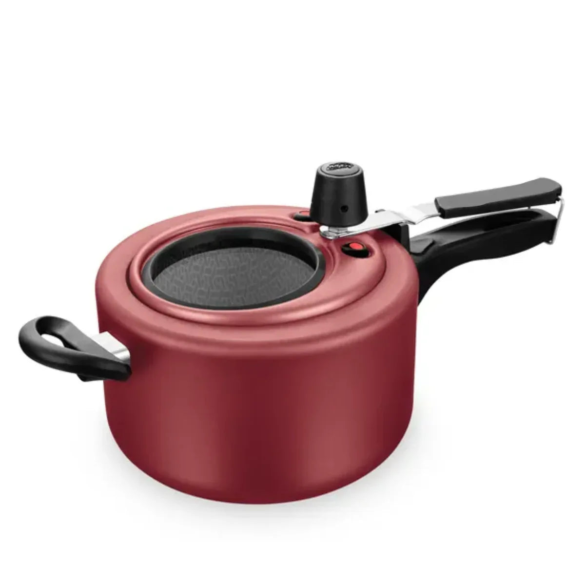 Panela De Pressao Antiaderente C/ Visor De Vidro 3,0L Cereja 6025 - Loja Do Thor