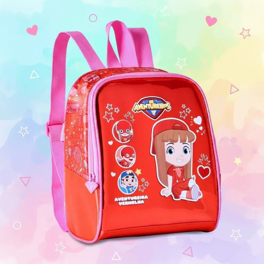 Lancheira Termica Aventureira Vermelha 9" AV24034L - Loja Do Thor