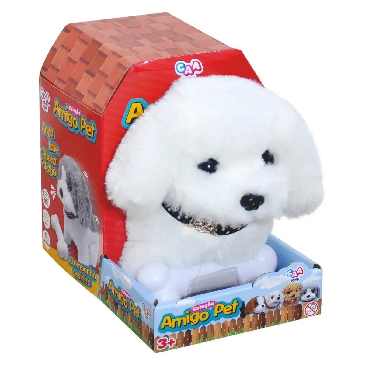 Brinquedo Pelucia Com Movimento Amigo Pet Sortido Caa Toys - Loja Do Thor