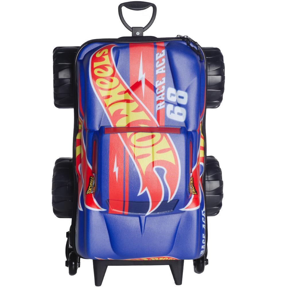 Mochila De Rodinhas 3D Hotwheels Race Monster Trucks