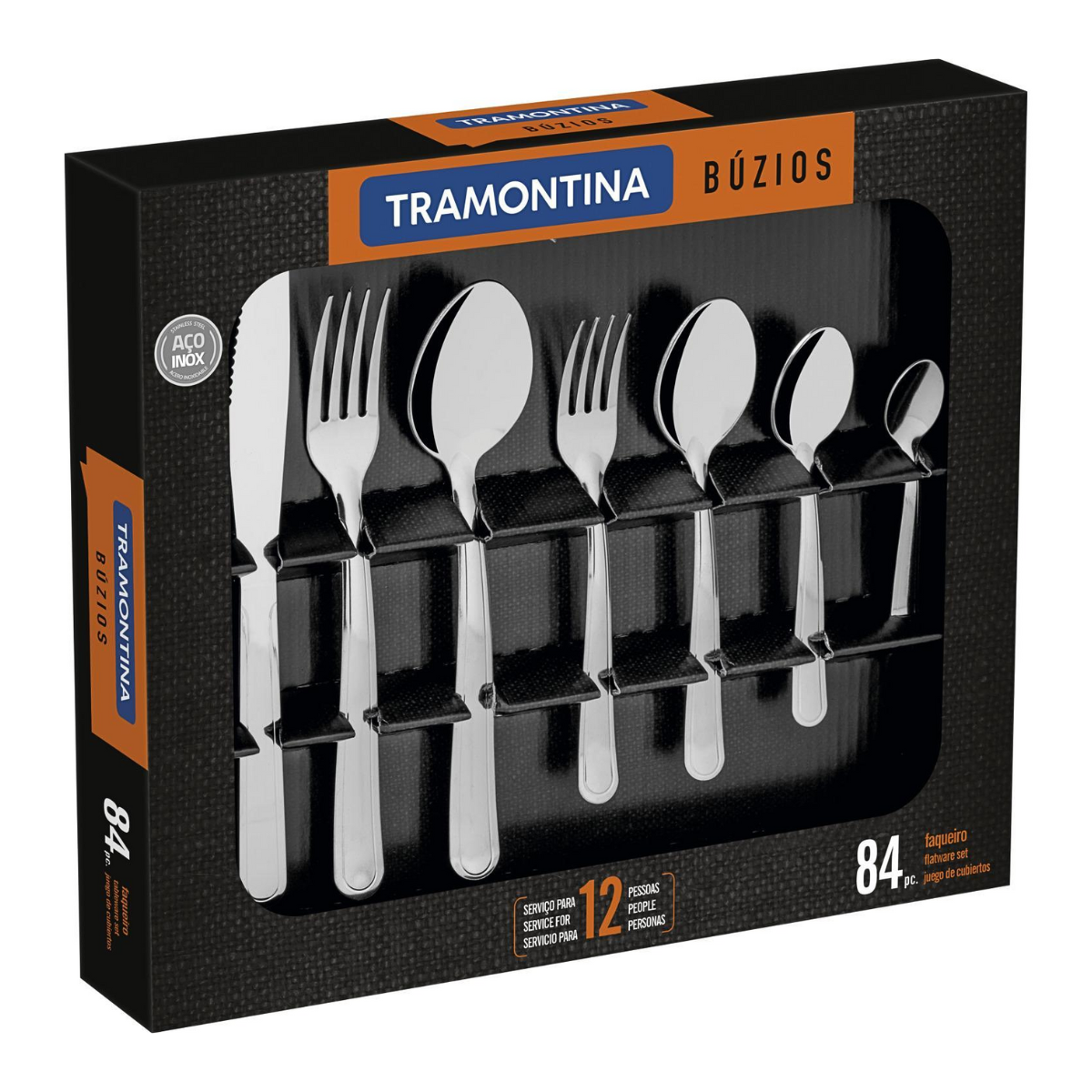 Faqueiro 84pcs Buzios - Aço Inox