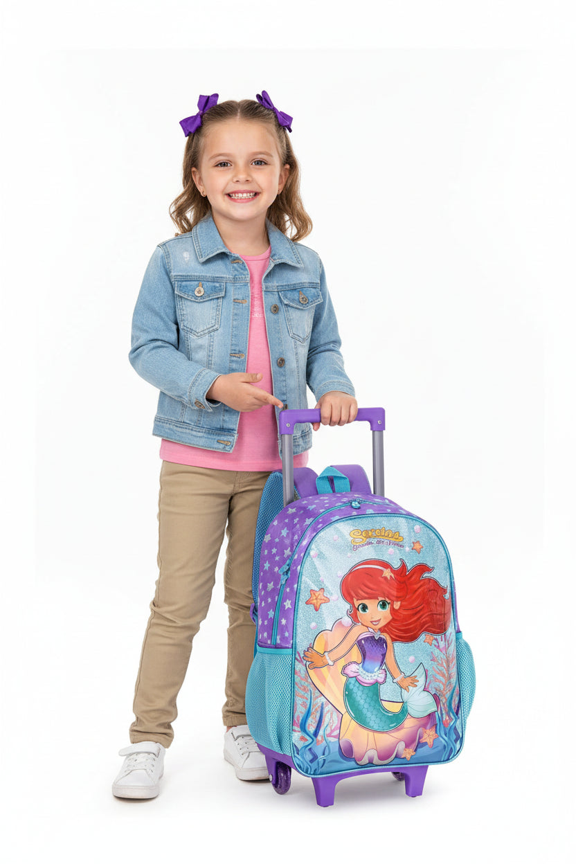 Mochila Carrinho 16 Sereias Sr23110K