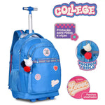 Kit Mochila De Carrinho Estojo Lancheira Azul RB24001 Clio - Loja Do Thor