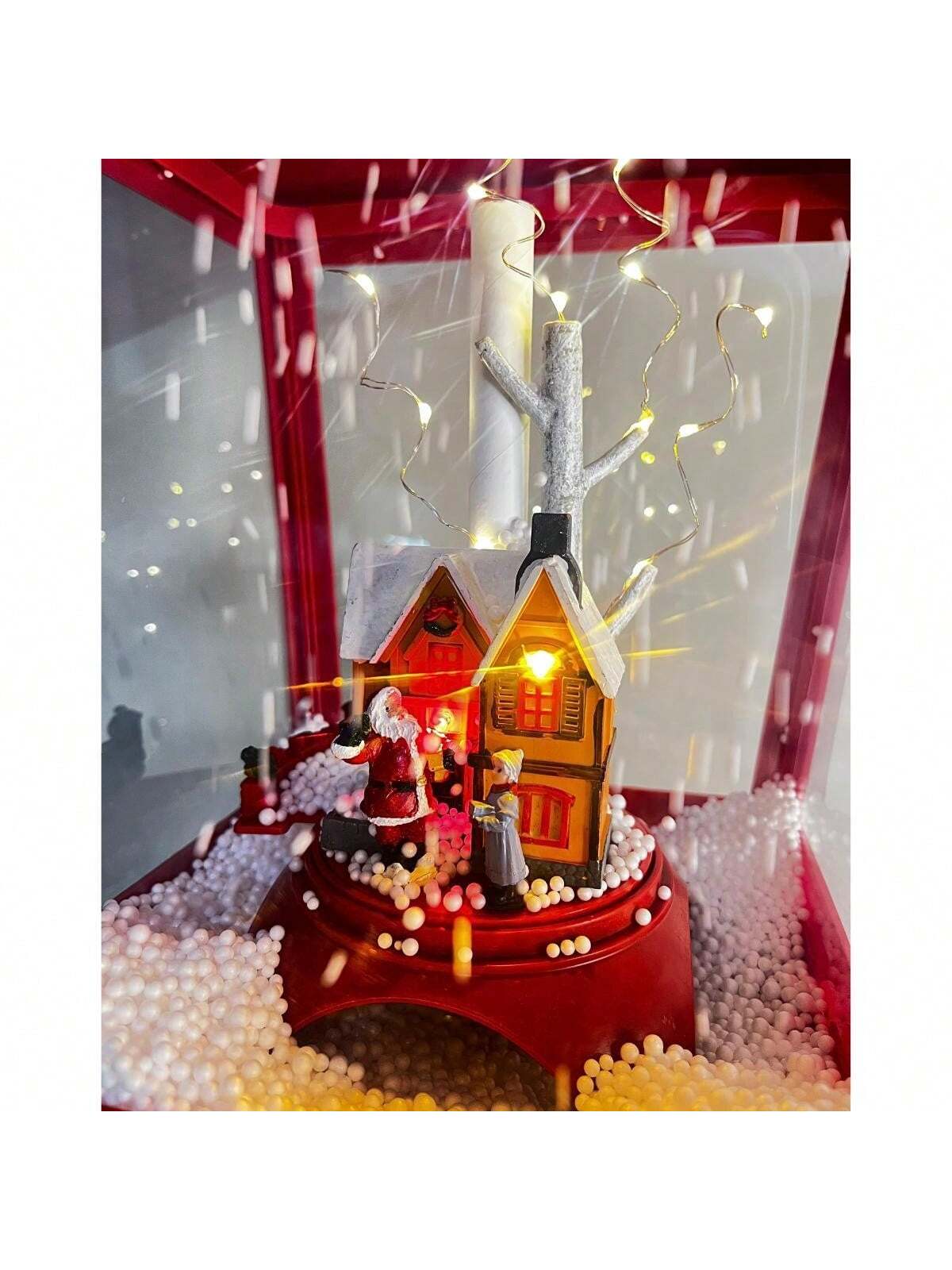 Poste De Natal C/ Musica E Neve VM  1.85CM NTD26006