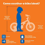 Bicicleta Infantil Nathor Aro 16 Extreme 2 Com Rodinhas