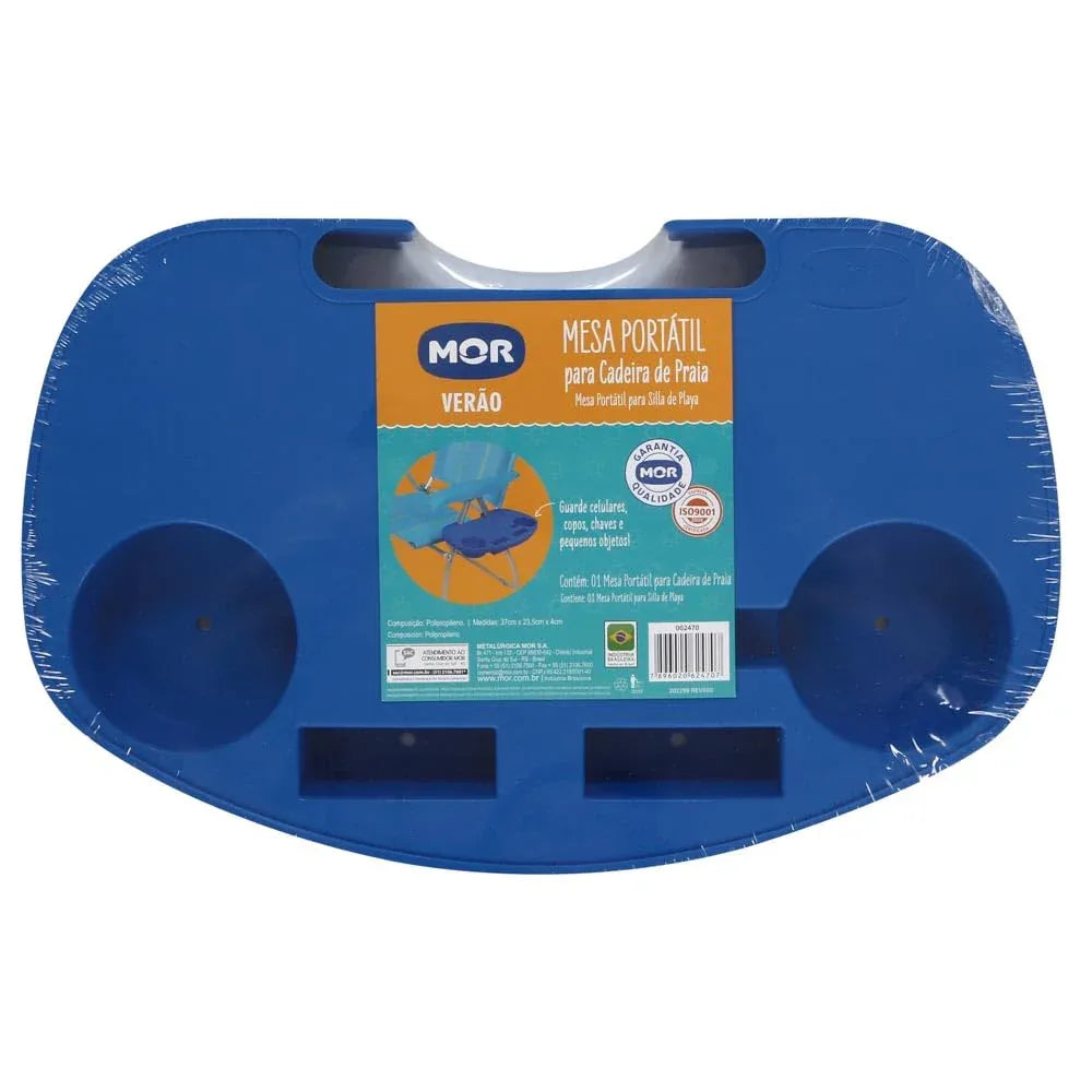 Mesa Portátil Para Cadeira Praia Porta Copo Mor 2470 - Loja Do Thor