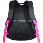 Mochila de Costas Preta Flower Power 17,5 RB26231