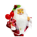 Papai Noel Natal Em Pe Vermelho Branco 30Cm Florarte - Loja Do Thor