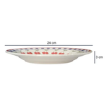 Prato Raso Cereja 24cm Biona