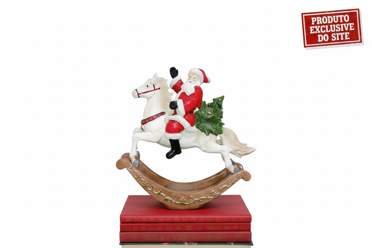 Papai Noel De Resina Colorido 26X9,5cm Florarte 59498001 - Loja Do Thor