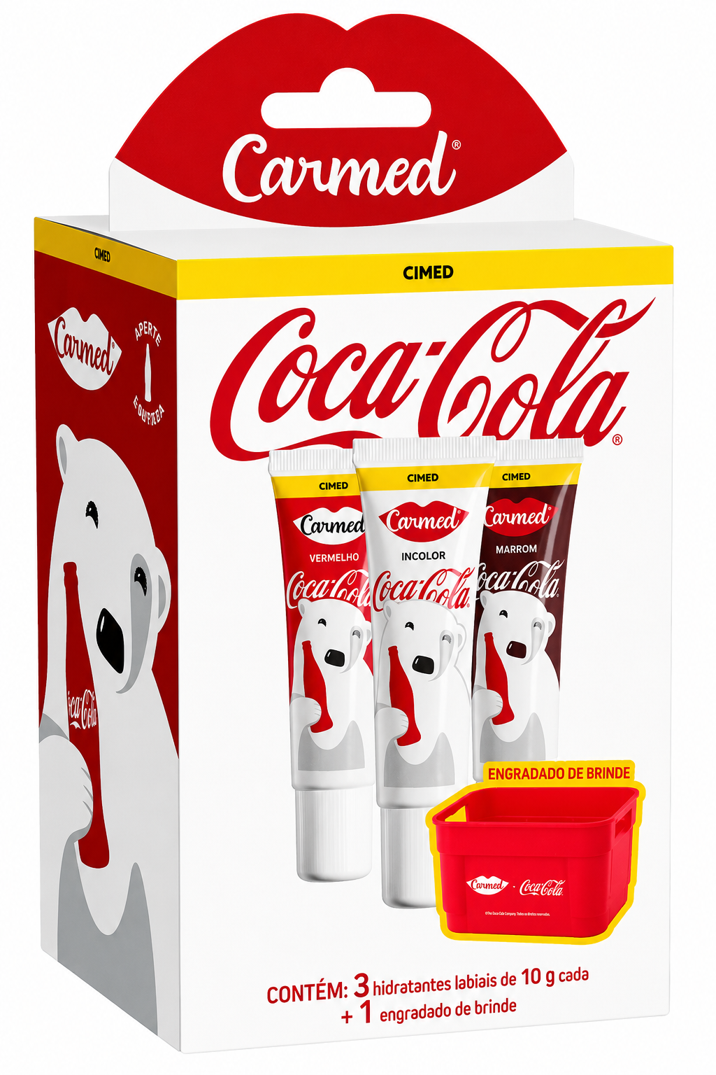 Kit Hidratante Labial Carmed 10g Coca Cola CIMED 105674