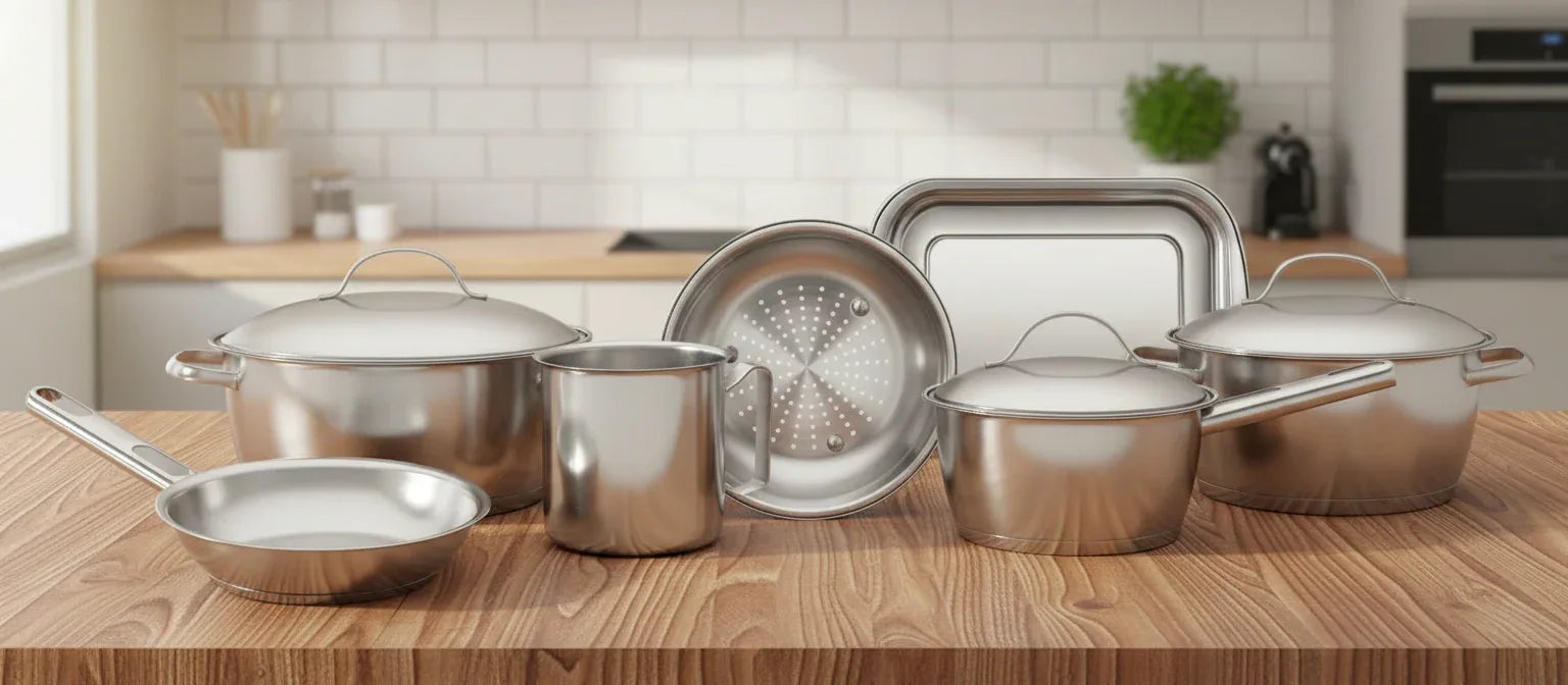 Jogo De Panelas Aço Inox 7 Peças Allegra Tramontina - Loja Do Thor