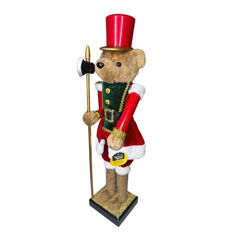 Quebra Nozes Urso Soldado Vermelho 60CM -Wincy Natal NTC30602