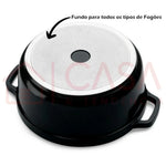 Cacarola Hercules Revestimento Ceramico 6,8L Inducao Preta PA900-28P - Loja Do Thor