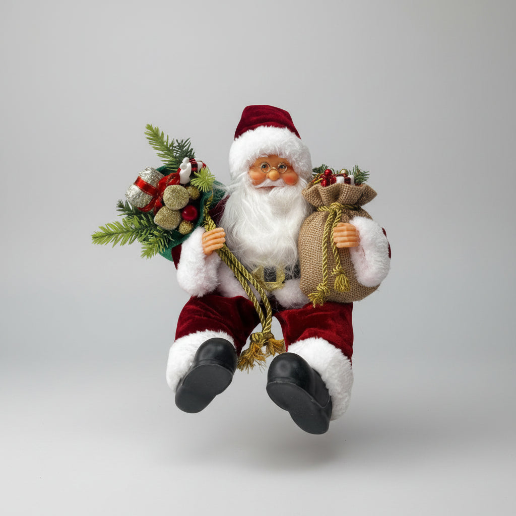Papai Noel Sentado Repetidor Vm Magizi 30Cm 29019
