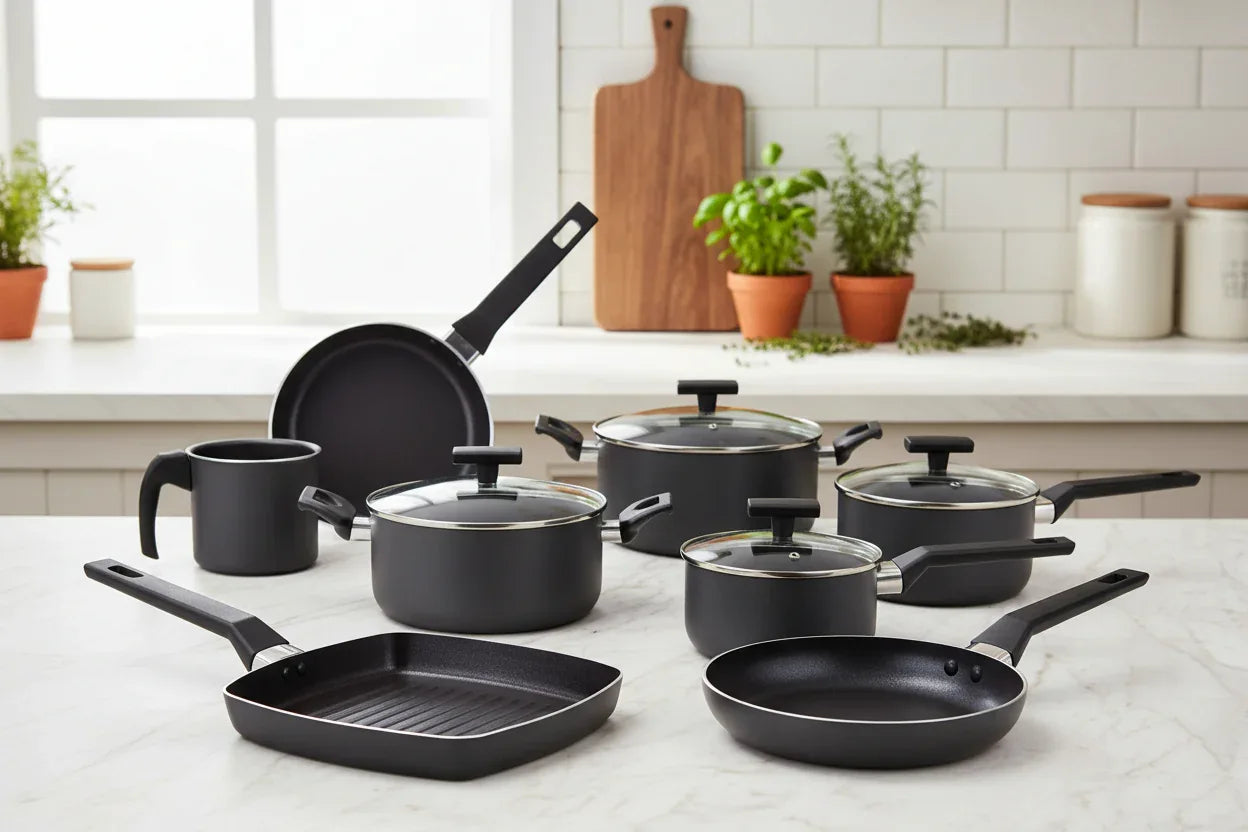 Conjunto Panelas Antiaderente Brinox Preserve Cinza 7 Pecas 7238/101 - Loja Do Thor