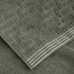 Toalha de Banho Geométrico Zero Twist Verde - Corttex