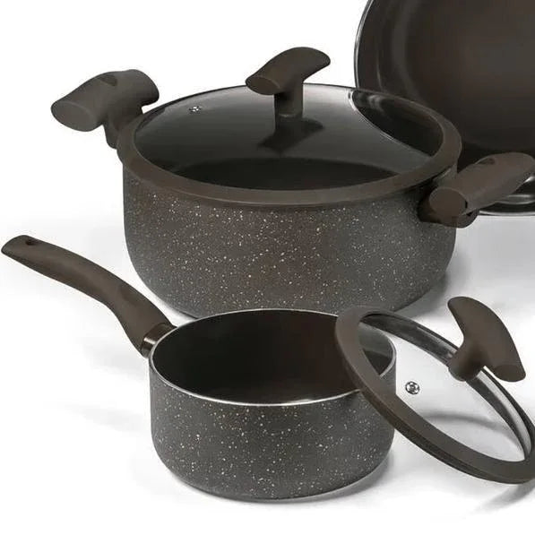 Panela Com Tampa 1,75L Marrom Mundial - Hércules - Loja Do Thor