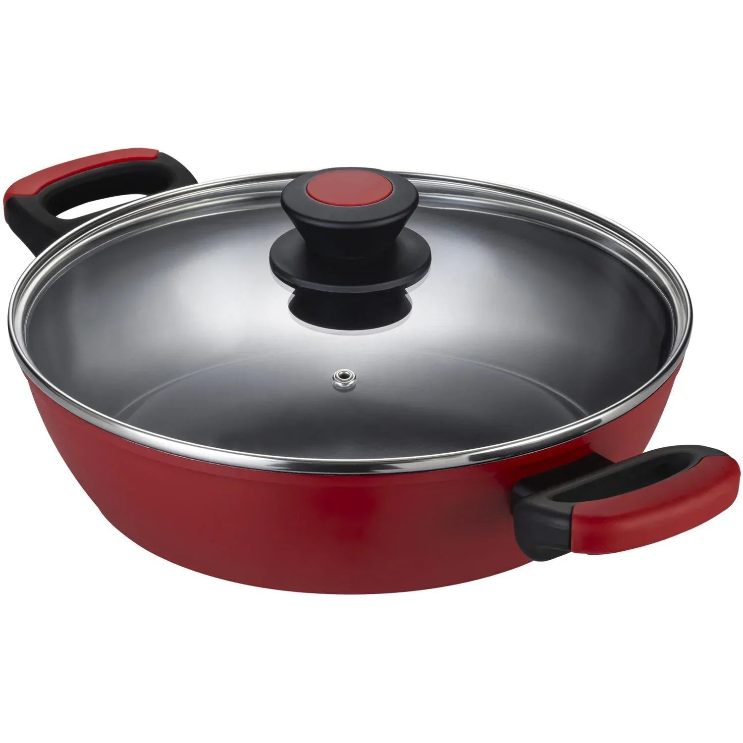 Cacarola Rasa Oxford Aluminio Forjado Everyday 28Cm Vermelho - Loja Do Thor