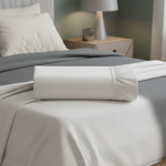 Lençol com Elástico Liso Branco Casal – Corttex 260001