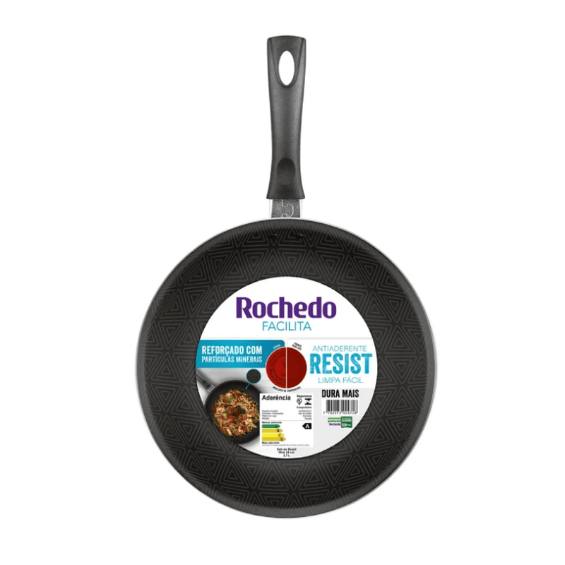 Frigideira Wok Rochedo Facilita Vermelho 28cm