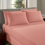 Lençol com Elástico Liso Rosa Casal – Corttex 260001