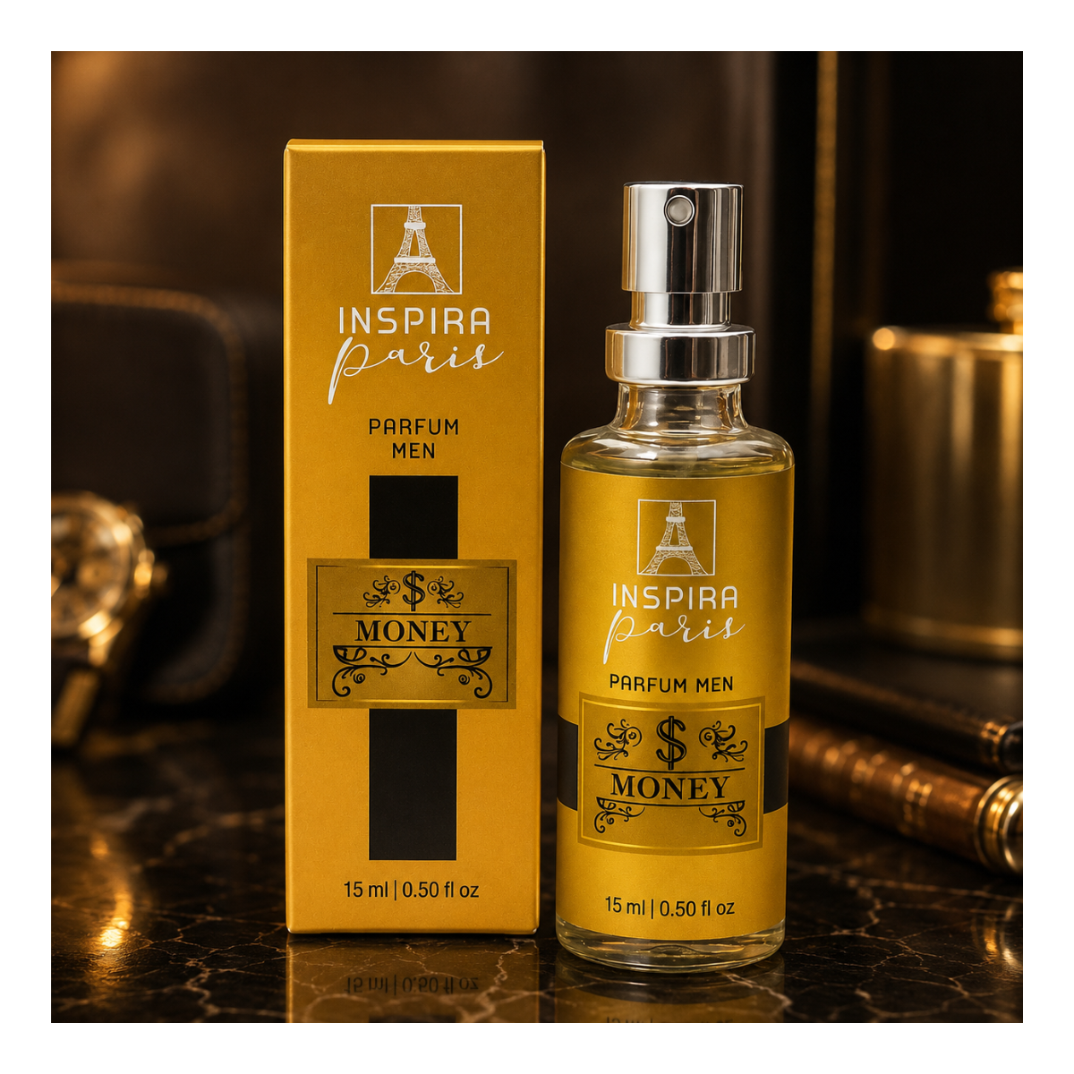PARFUM MEN INSPIRA PARIS 15ML MONEY - PC: 4933 /