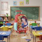 Mochila De Rodinhas Xeryus G - Branca De Neve - 30x40x15 cm - Loja Do Thor